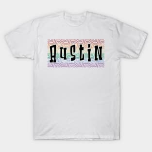 LGBTQ PATTERN AMERICA AUSTIN T-Shirt